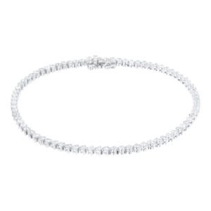 18ct White Gold 2cttw Line Bracelet